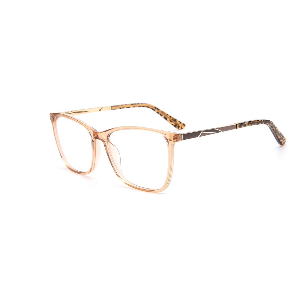 9102 TR90 Square Frame with  Coloured Drawing or Pattern Temple Glasses