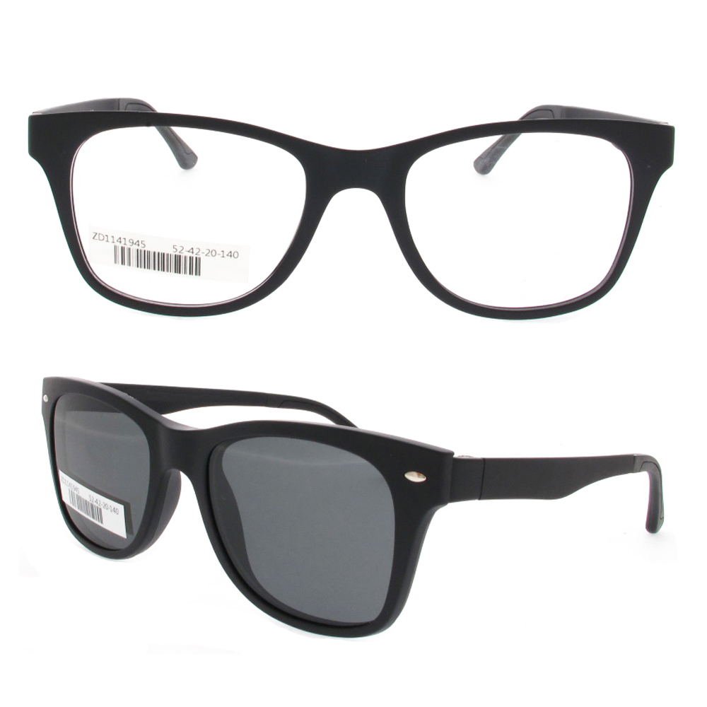 ZD1141945 Classical Large Size Ultem Clip On Optical Frames Glasses Wenzhou Factory Made