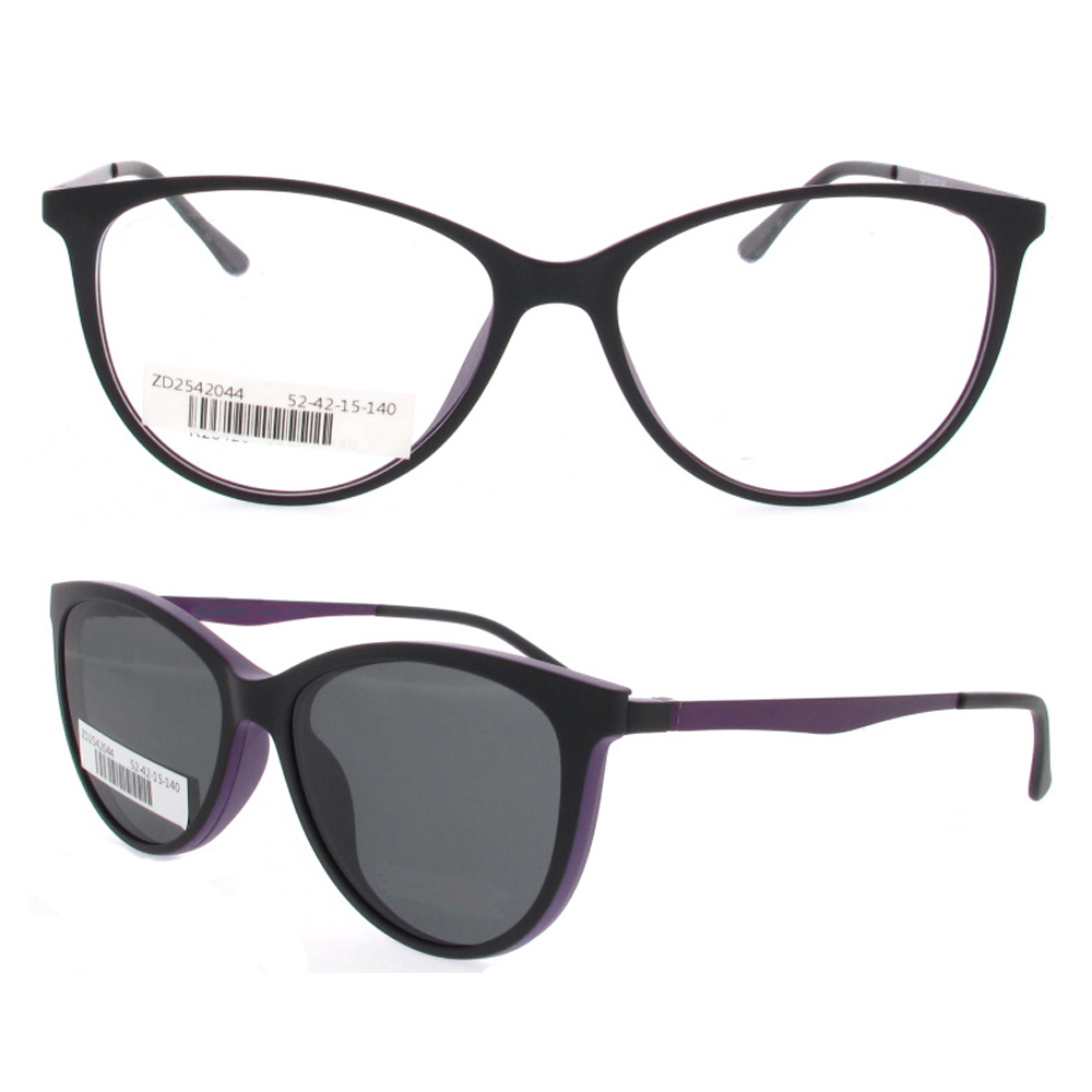 ZD2542044 Fashion Dual-Purpose Women Cat Eye Magnetic Optical Glasses Frames