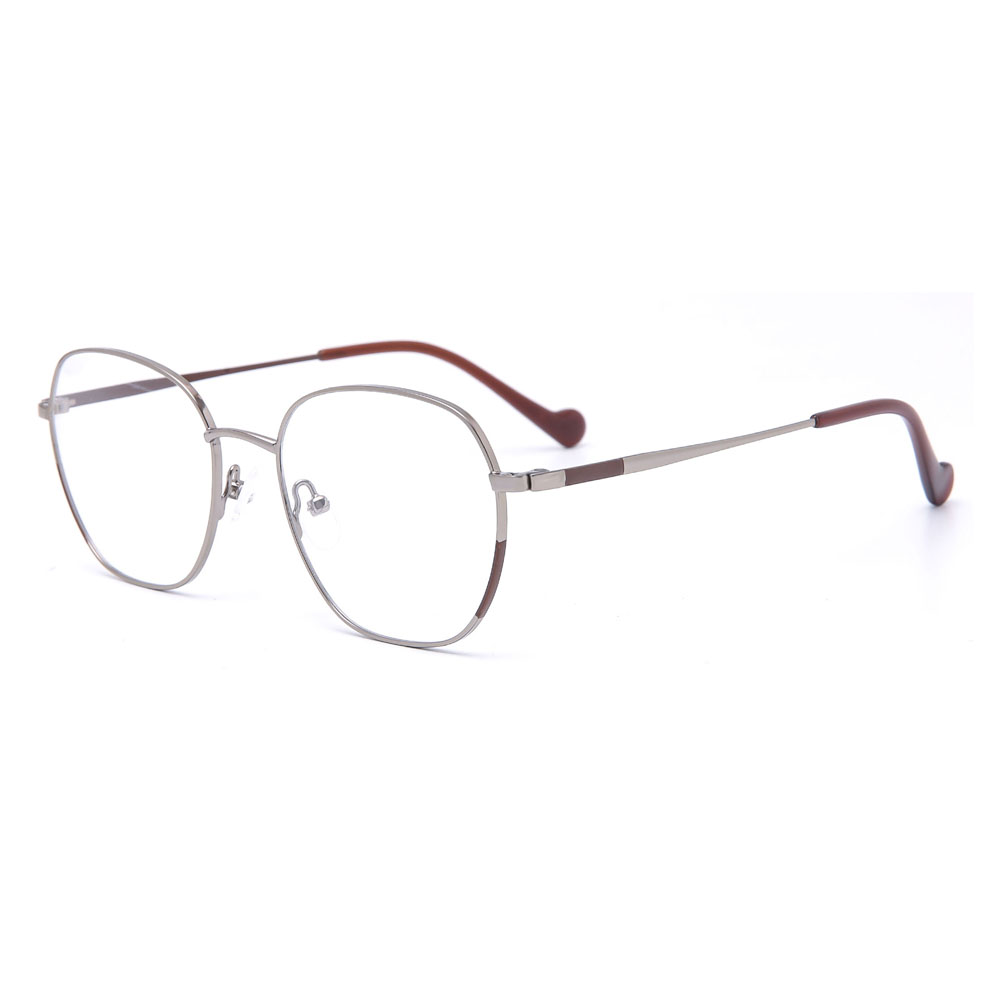 Slim Round Metal With Tips Spring Hinge Light Frames