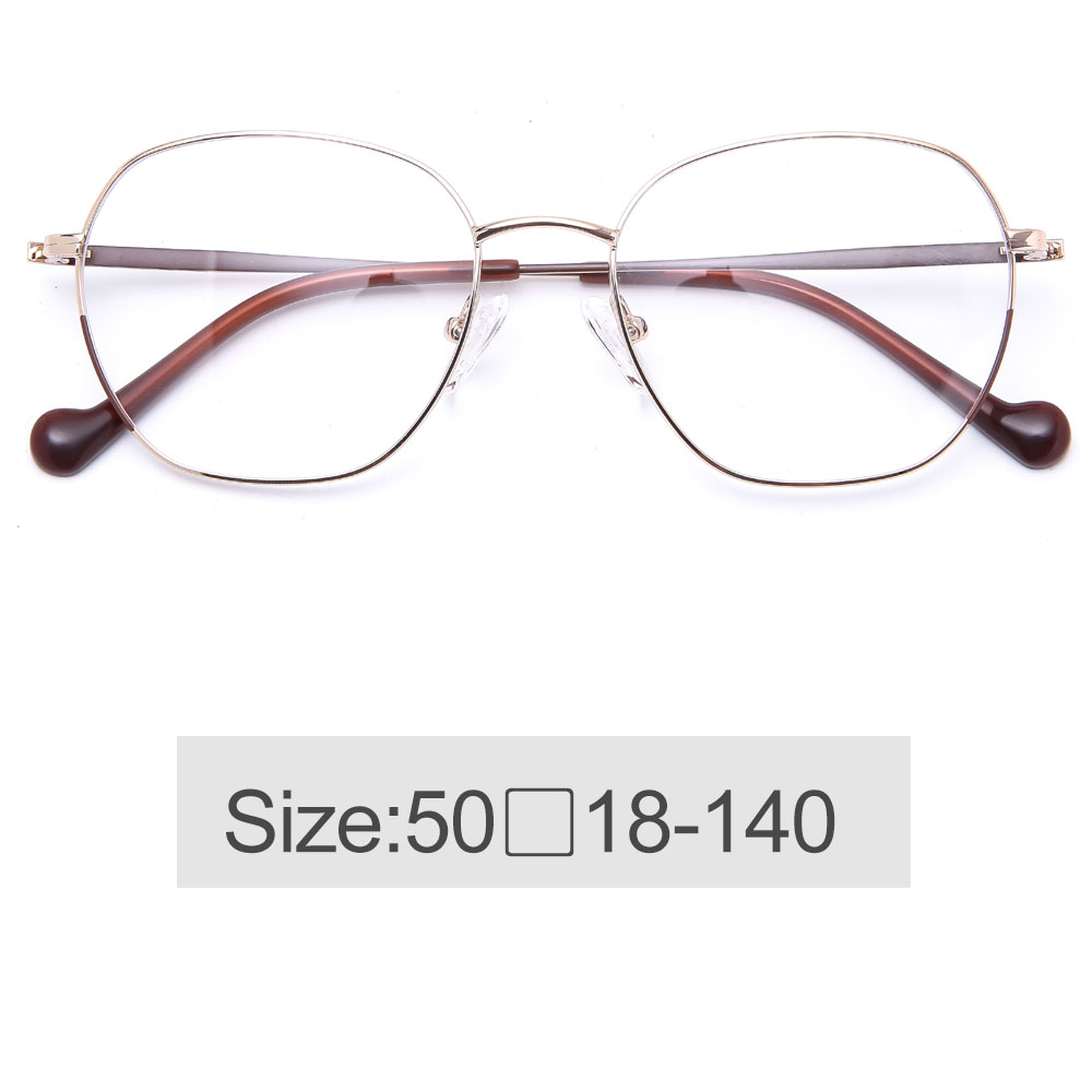 Slim Round Metal With Tips Spring Hinge Light Frames