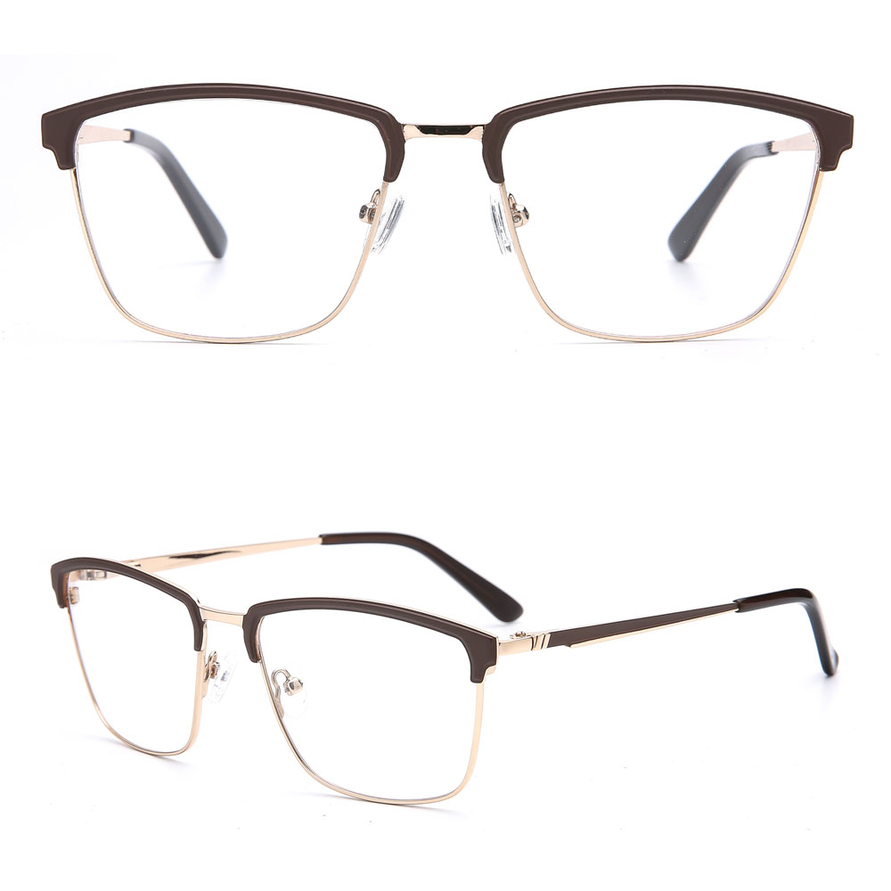 Mens blue square hinge good quality eyeglasses frames