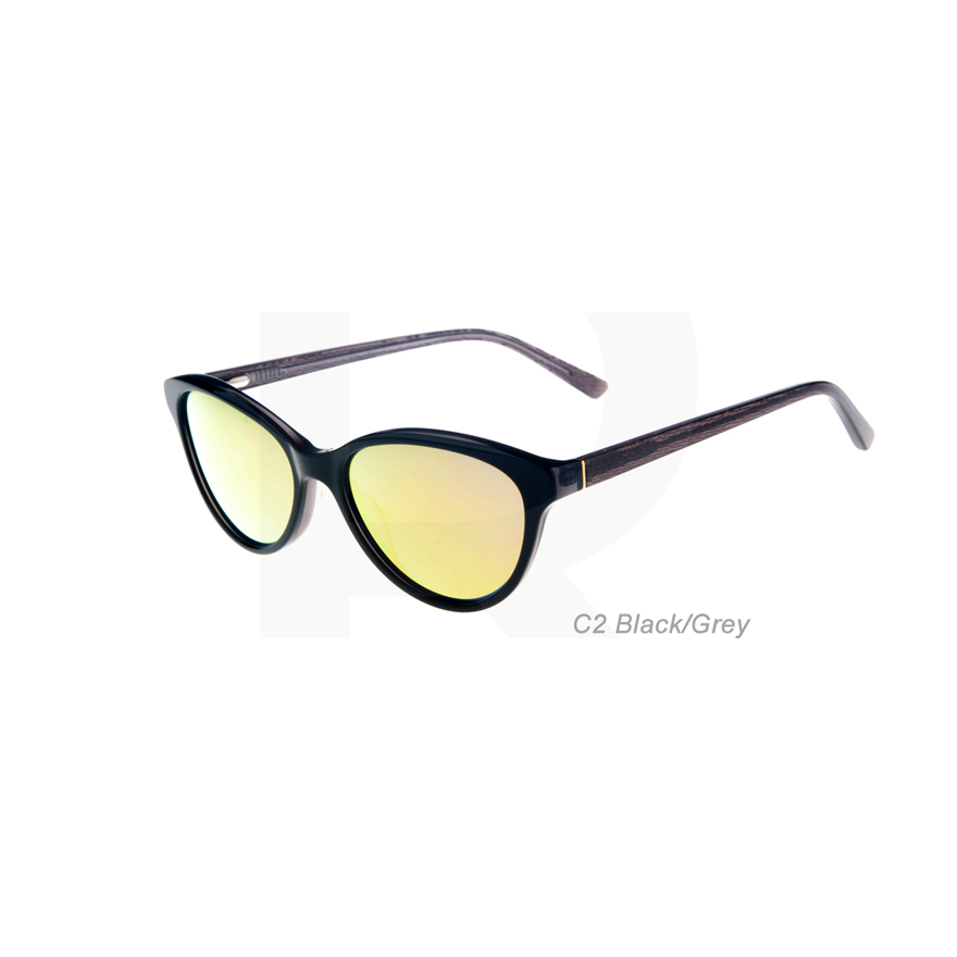 17077S Acetate Cat Eye Dazzles Color Fashion Trend Sunglasses for Women