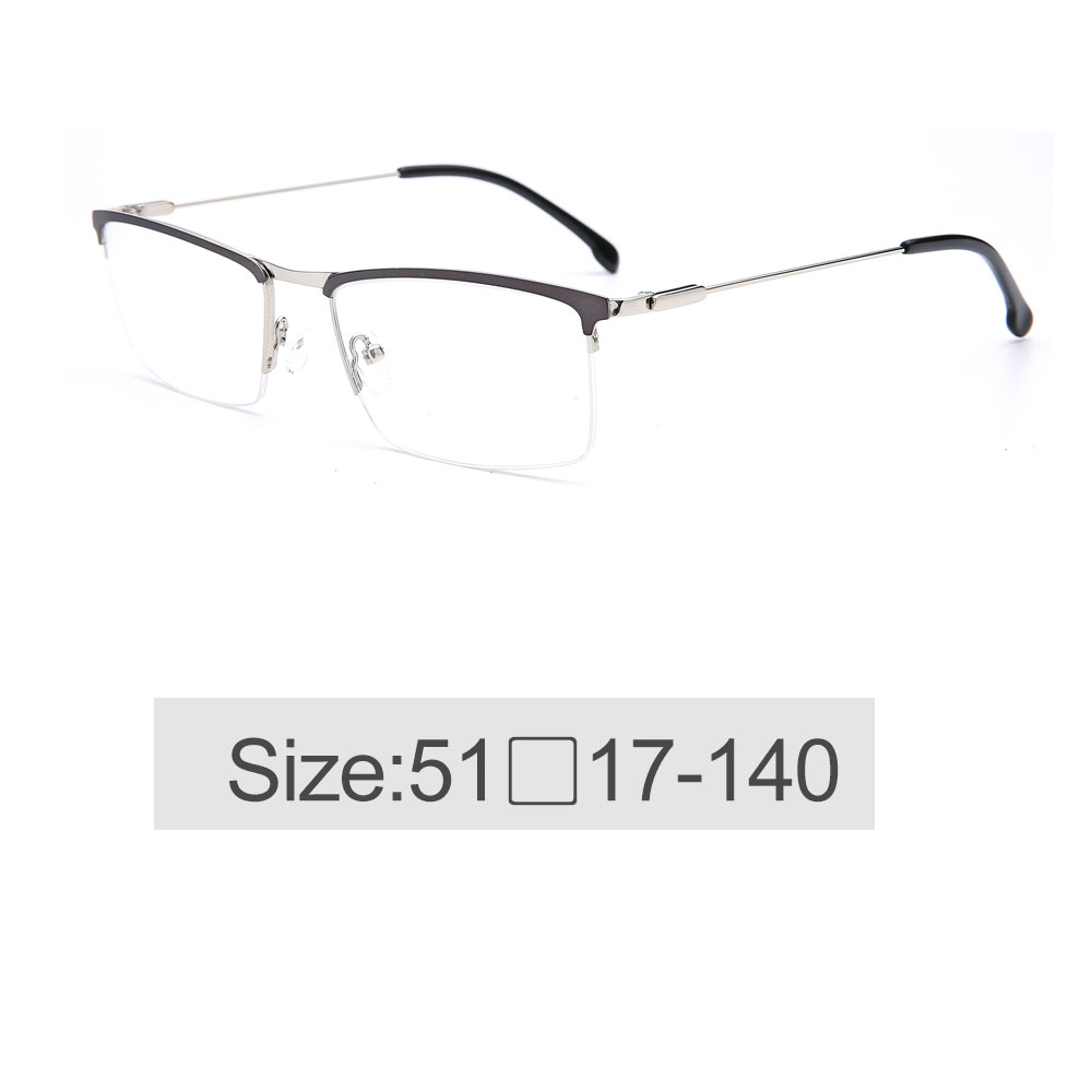 High Quality  Mens Eyewear Halfrim Classic Metal Frames 