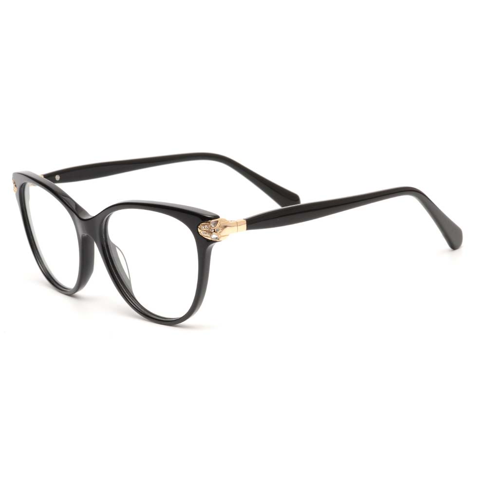 High End Acetate With Metal Decoration Eyewear Glasses