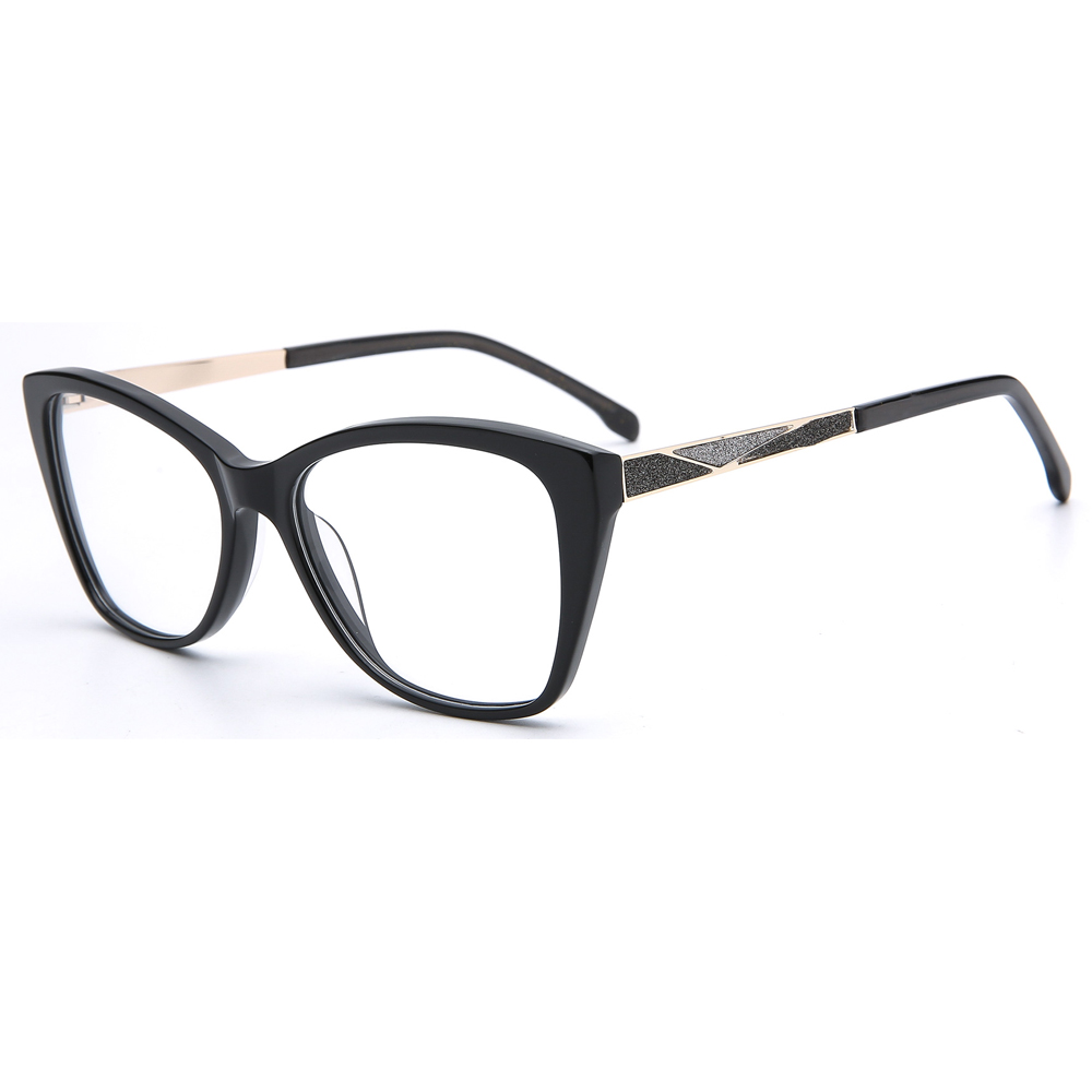 6874 Crystal Women Acetate Optical Eyeglasses Frames Factory Manufacture