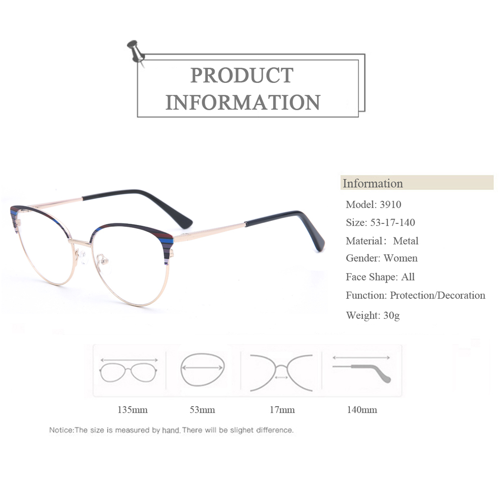 3910 3D Printing Pattern Stainless Steel Optical Frames Nickel Free