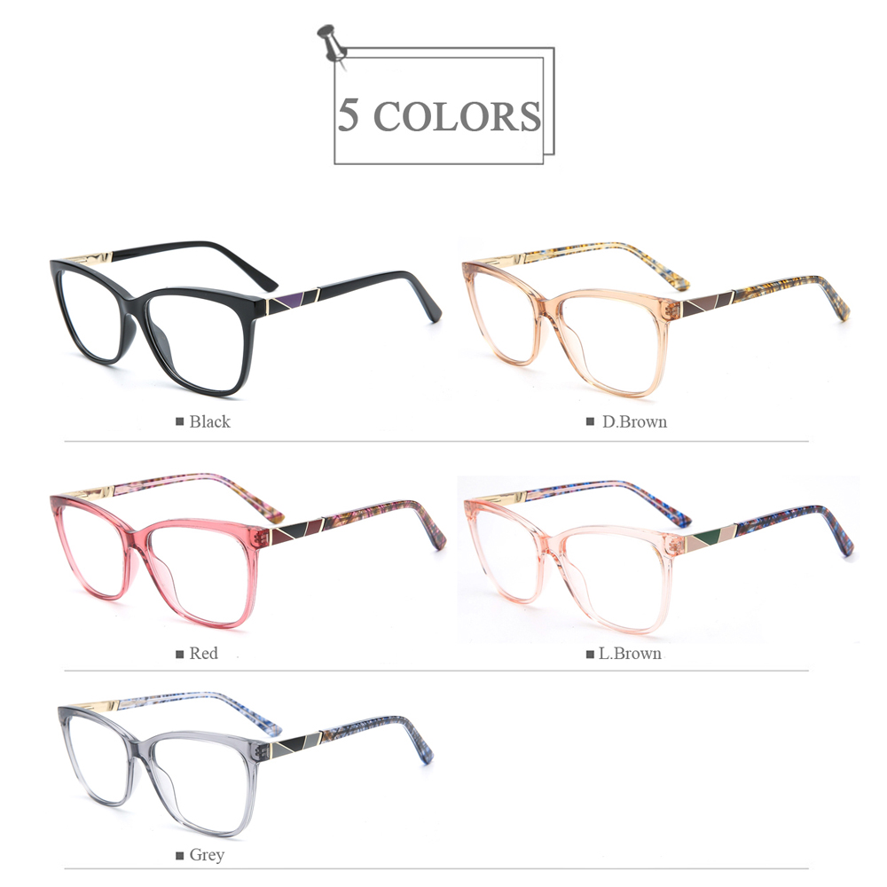 9104 High Quality Large Size Color Painting TR90 Optical Eyewear Frames 