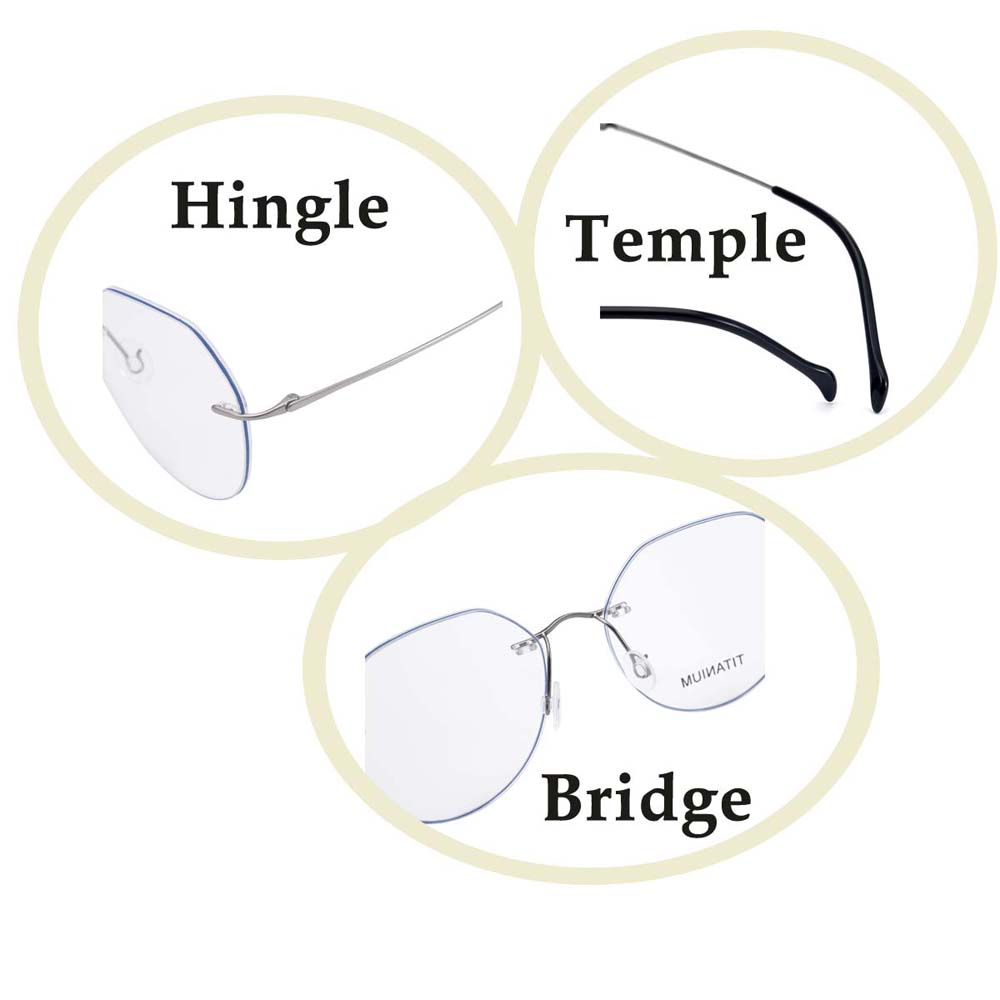 Rimless Titanium Optical Frame 