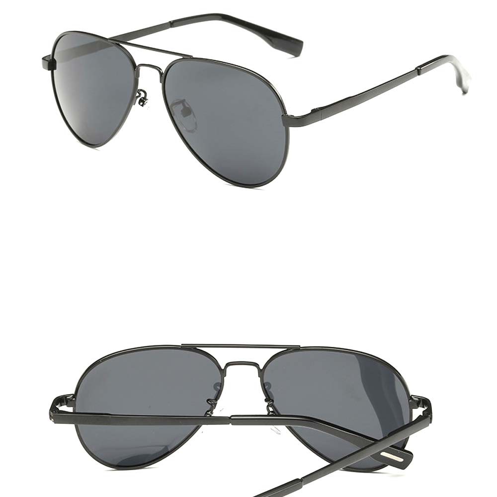 Fashionable OEM Designer Double Bridge Metal Sunglasses