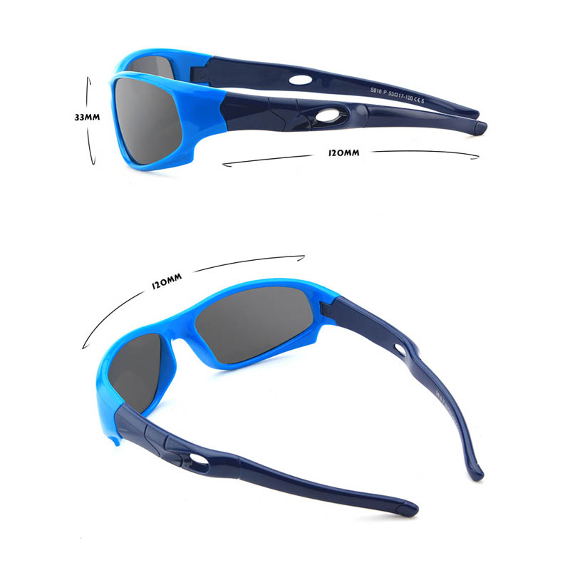 MK453 Tr90 Sports Kids Sunglasses With Polarized Lens. 