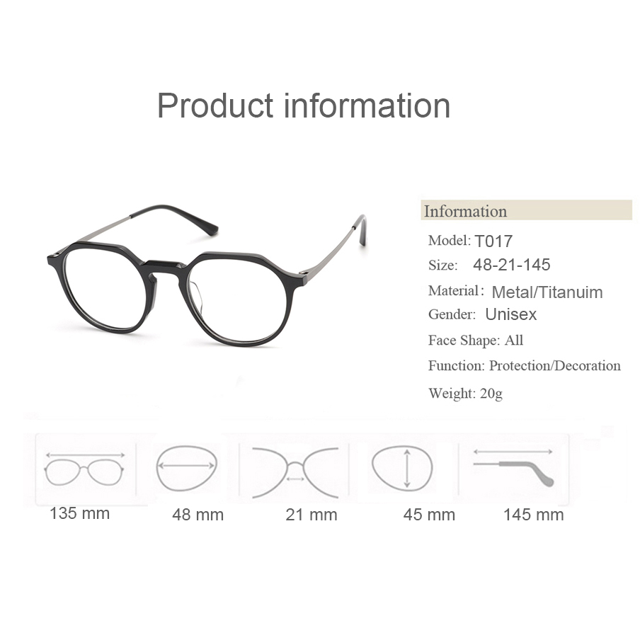 T017  Retro Round Frame Glasses 2020