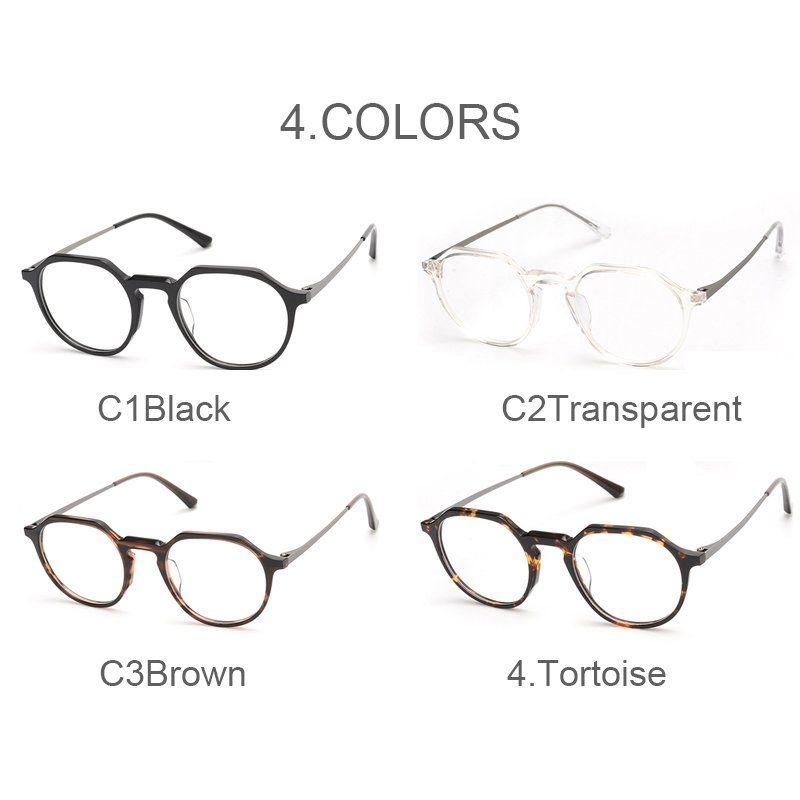 T017  Retro Round Frame Glasses 2020