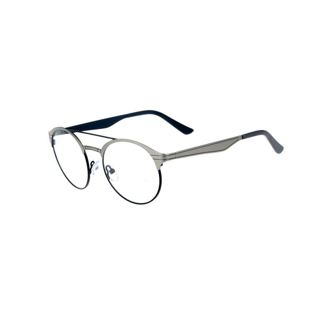 9027 Double Beam Round  Frame with Oversized Temple  Retro Optical Glasses