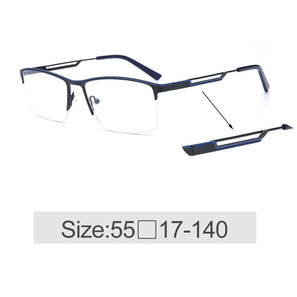 New Style Temples Hollow Design Metal Optical Frames For Men