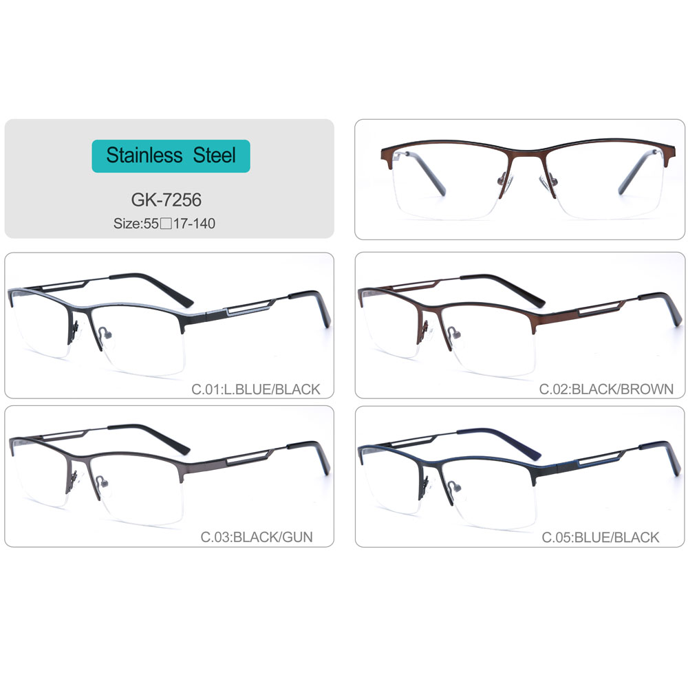 New Style Temples Hollow Design Metal Optical Frames For Men