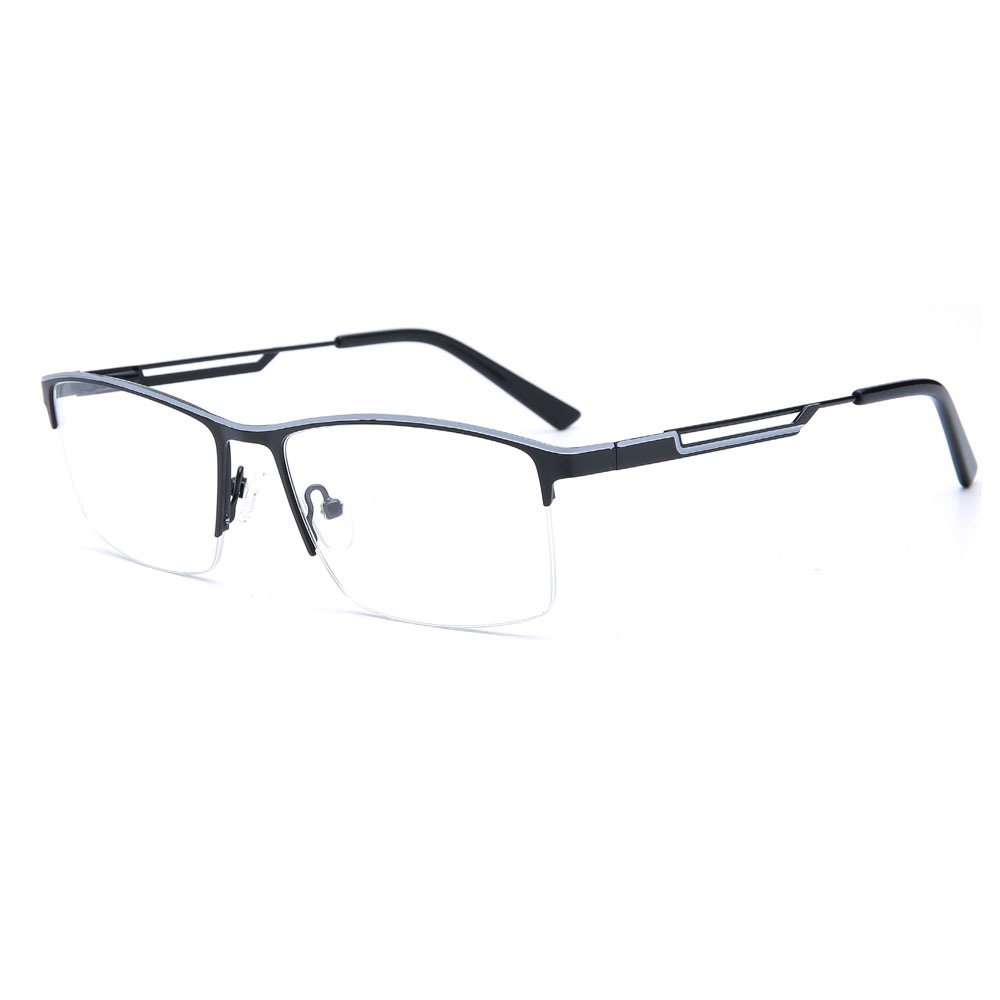 New Style Temples Hollow Design Metal Optical Frames For Men