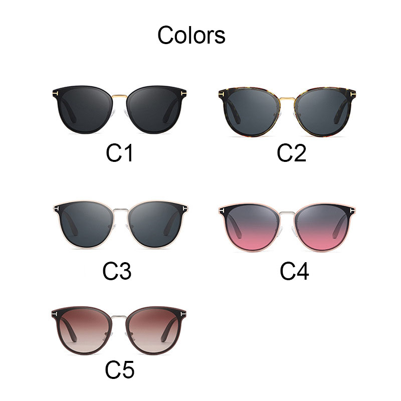 Women Polarized UV 400 Men  Round Frame Eyewear Male Mirror Reflective Sun Glasses