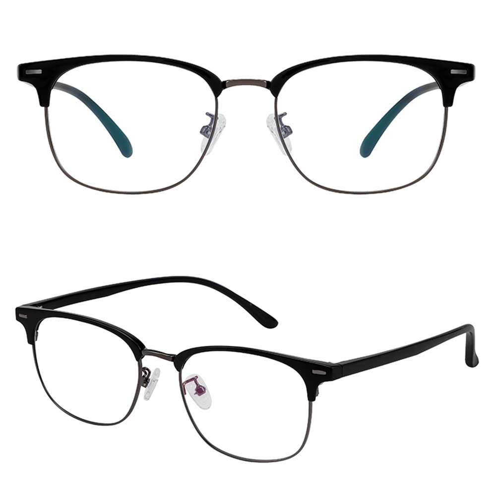 TR90 Mix Metal FullRim With Revit Silver Black Color Optical Frames