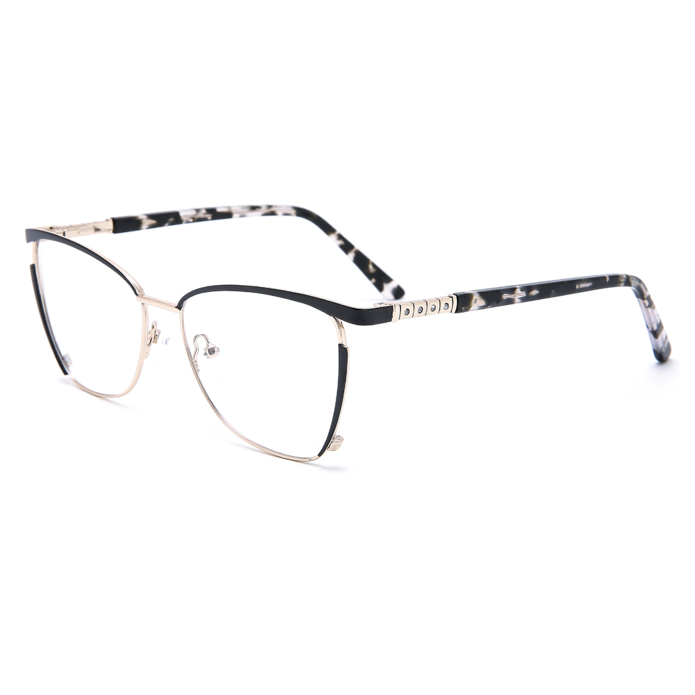 OLD6057 Women Butterfly Wings Shape Metal Optical Glasses Frames 