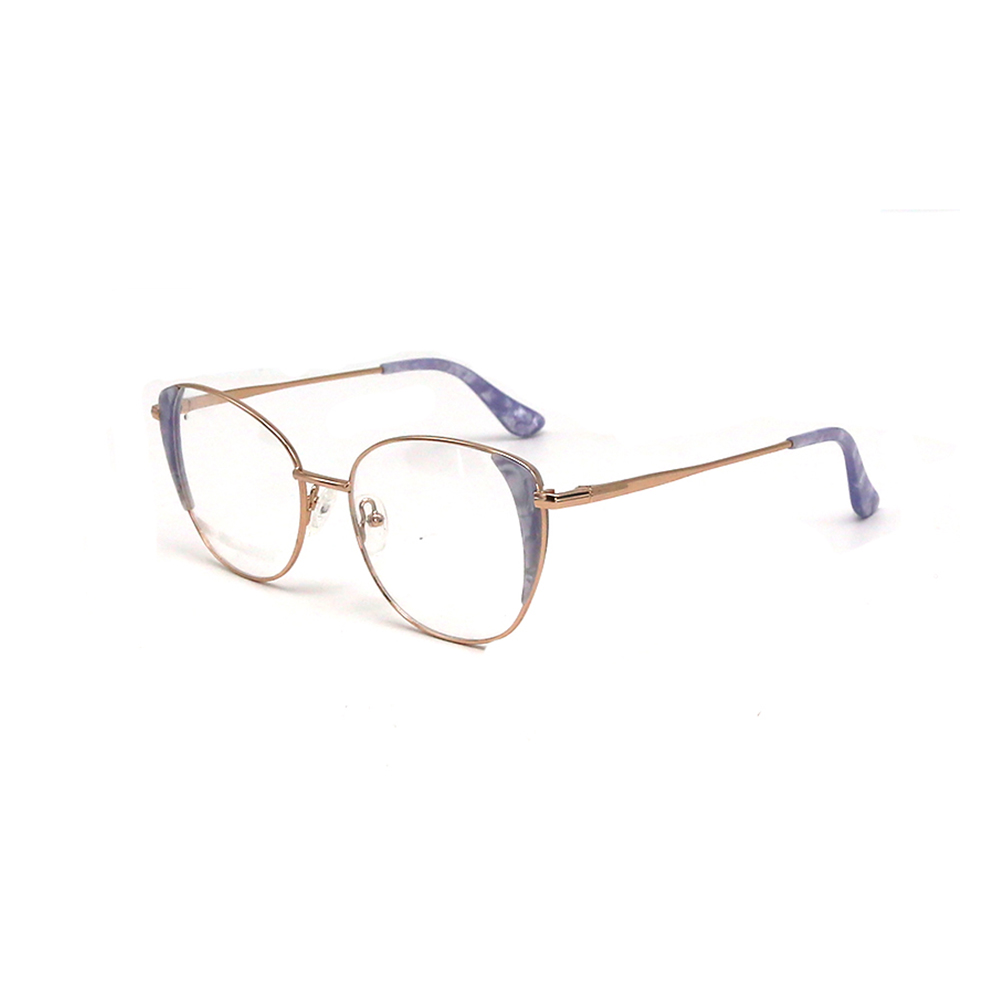  19410  Newest Cat Eye Optical Frame Metal Glasses Eyeglasses For Women 