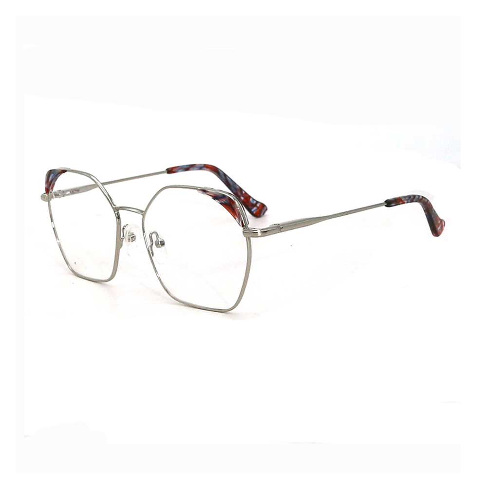  T200406 Newest Irregular Metal Optical Glasses Eyeglasses For Women 2021 