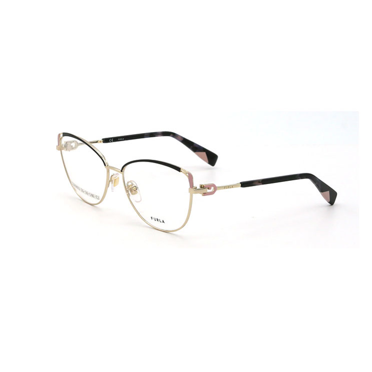 Cat Eye Hollow-carved Design Eyewear Metal Frame Optical Glasses