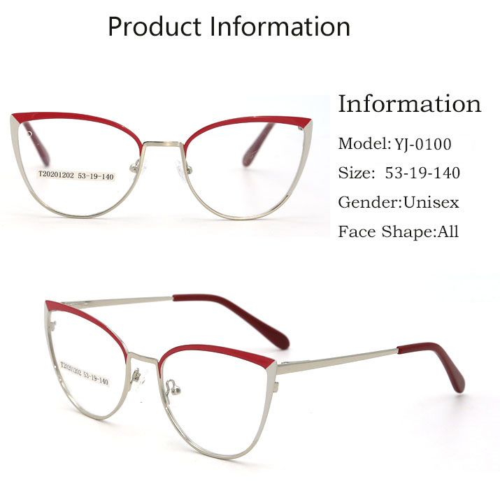 Hot Sale Fashion Style Metal Optical Glasses For Unisex