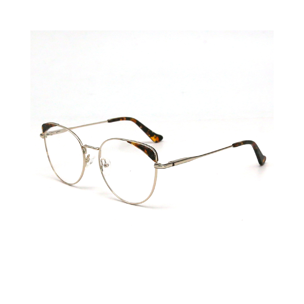  T200404  Round Cat Eye Metal Optical Glasses Optical Eyeglasses Frames 2021 