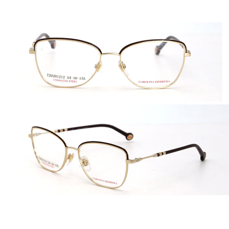 Hot Sale Fashion Style Optical Glasses Cat Eye Metal Frame Eyewear 2021