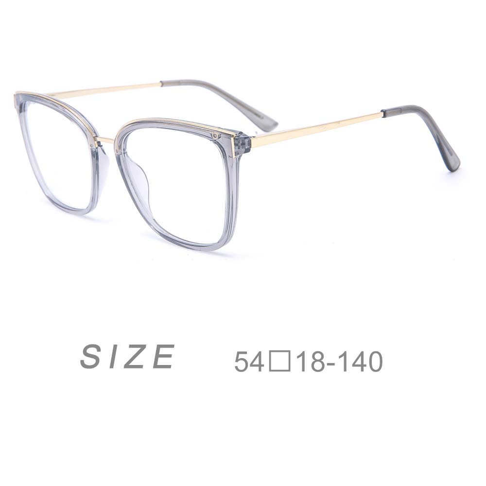 TR90 Oversized Frames Metal Temples For Women Optical Eyewear