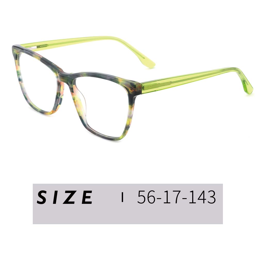 Customized Style High Quality Demi Color Acetate Oversized Optical Frames