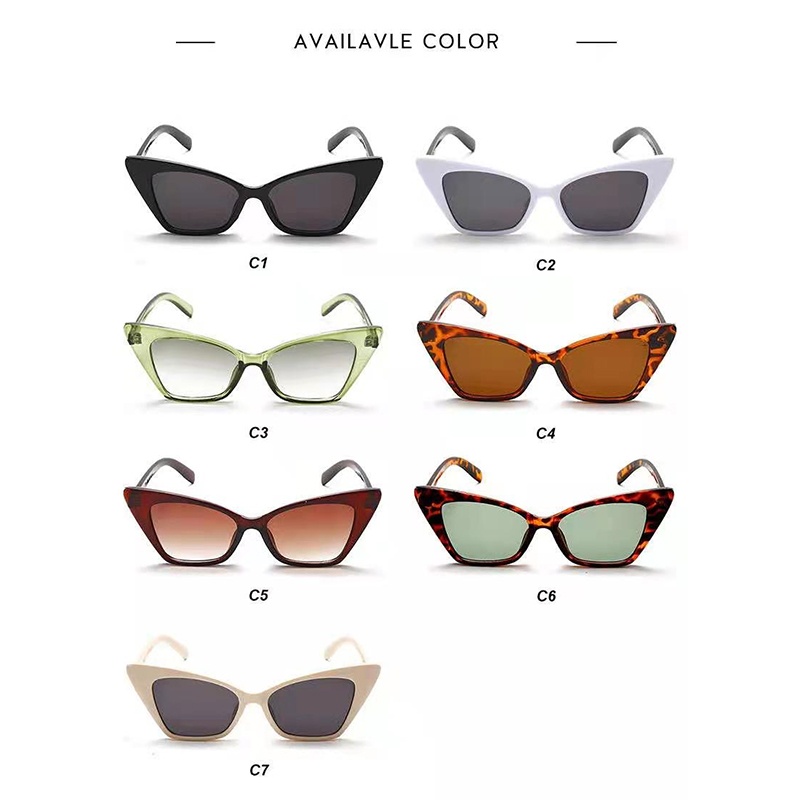 13024 Newest Fashion Vintage Cat Eye Women Sunglasses 