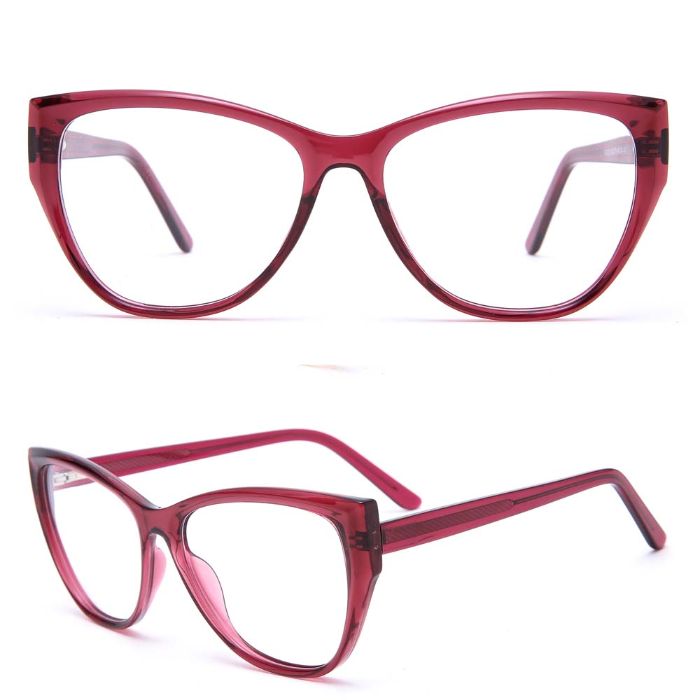TR Oversized Designer Cat Eye Glasses Customized Logo Frame