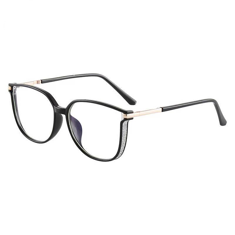  Trendy Women Eye Glasses Metal TR Combined Blue Blocking Optical Frame High Quality Flexible Hinge Eyewear