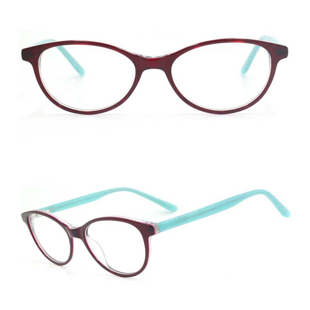 Kids Acetate Oval  Double Colors Chilren Good Quality Frames