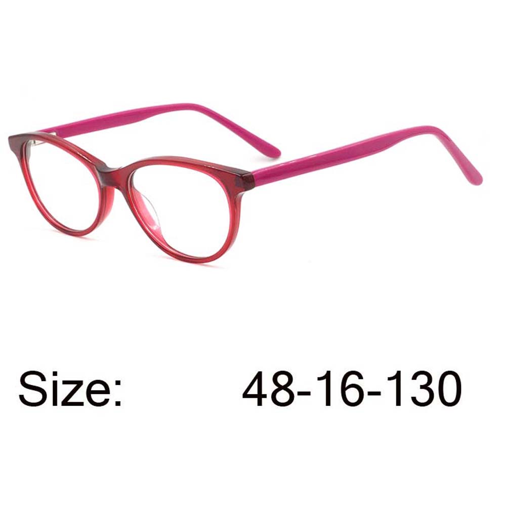 Kids Acetate Oval  Double Colors Chilren Good Quality Frames