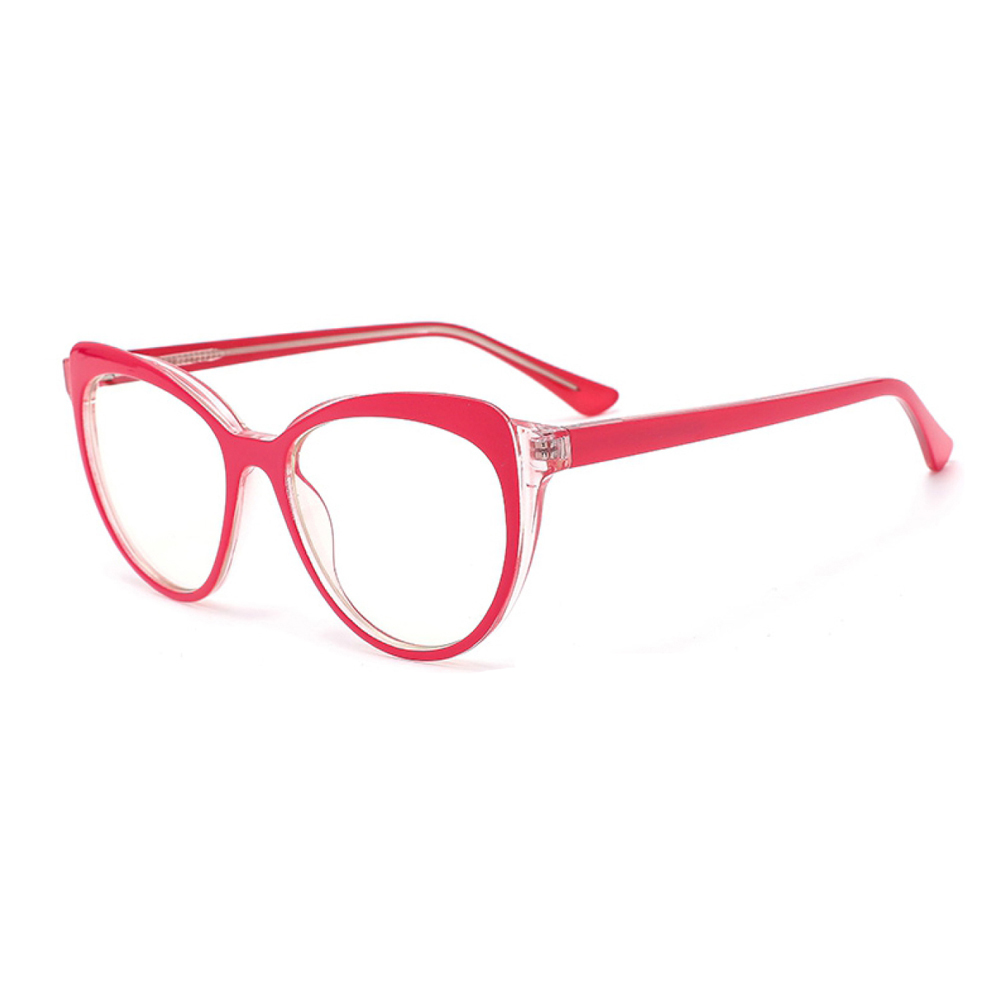 TPF2038 Double Color Clear Optical Eyeglasses Frames Women Factory Customized 