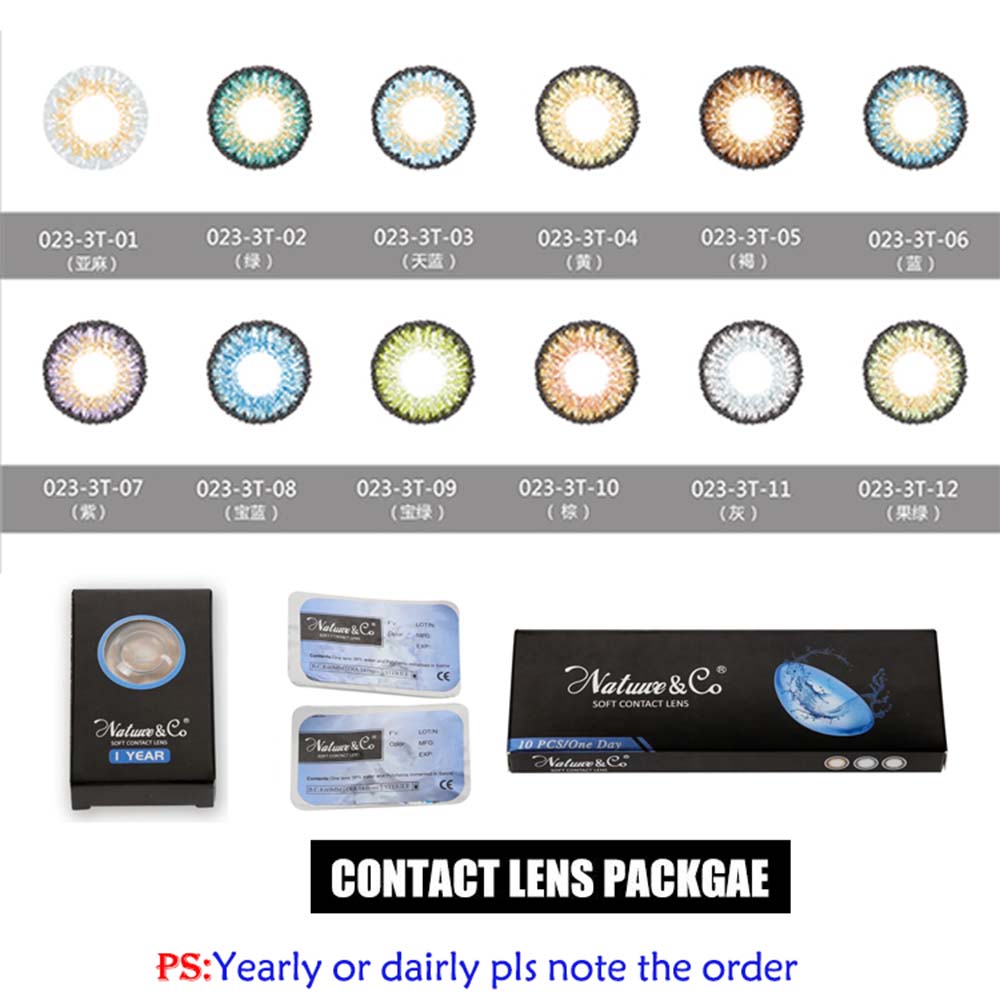 Stock Color Contact Lenses Hema Soft Eye lenses