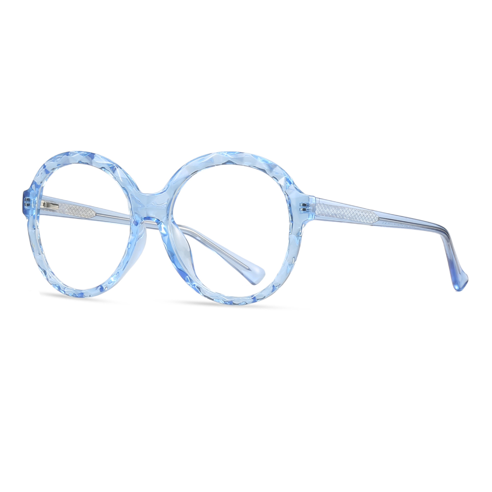 TPF2010 Round Unisex Clear Diamond Optical Eyewear Spectacle Frames