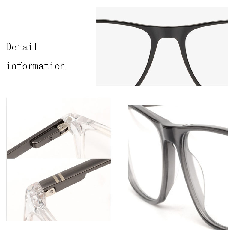 High Quanlity Square Retro Frame Classic Acetate Optical Glasses 1220