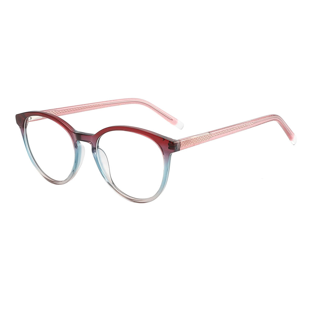 RGA071 Ultra Thin Round Colorful Acetate Optical Frames Glasses China Manufacturer