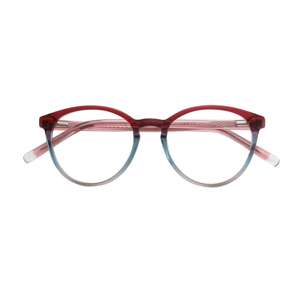 RGA071 Ultra Thin Round Colorful Acetate Optical Frames Glasses China Manufacturer