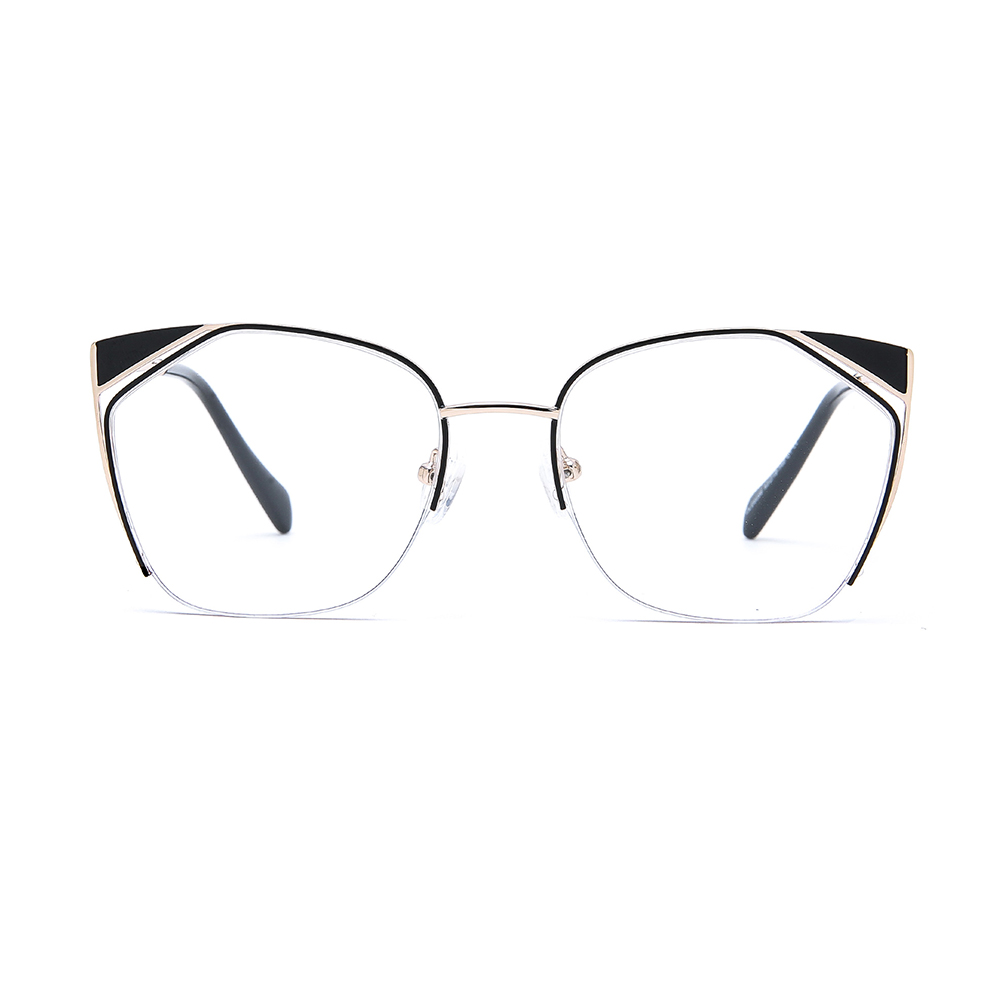 OLD6056 Large Cateye Shape Hollow Metal Optical Glasses Frames Made In China