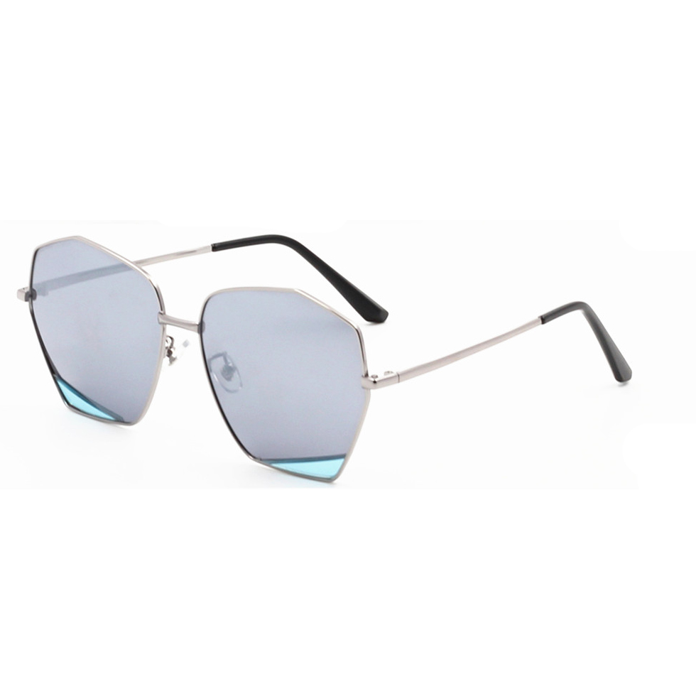 7059 Metal Irregular Sunglasses Polarized Lens Sun Glasses