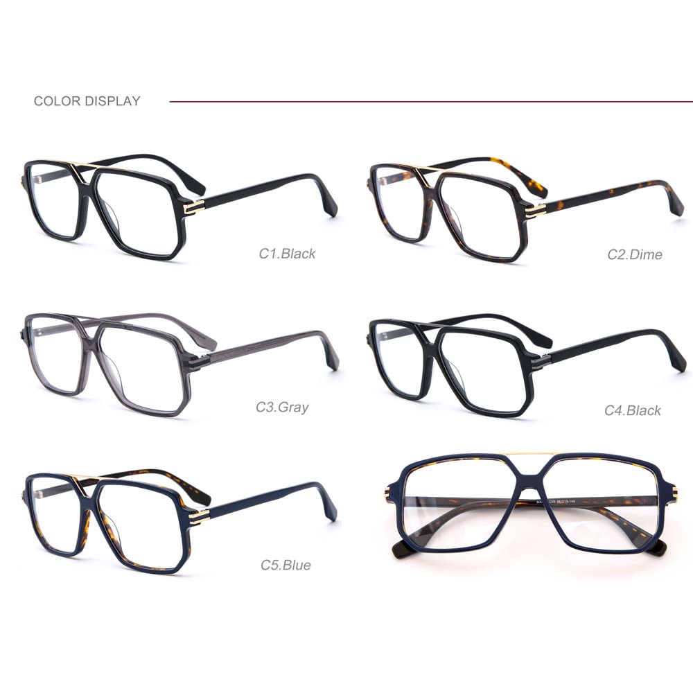 Big Square Size Acetate Optical Frames