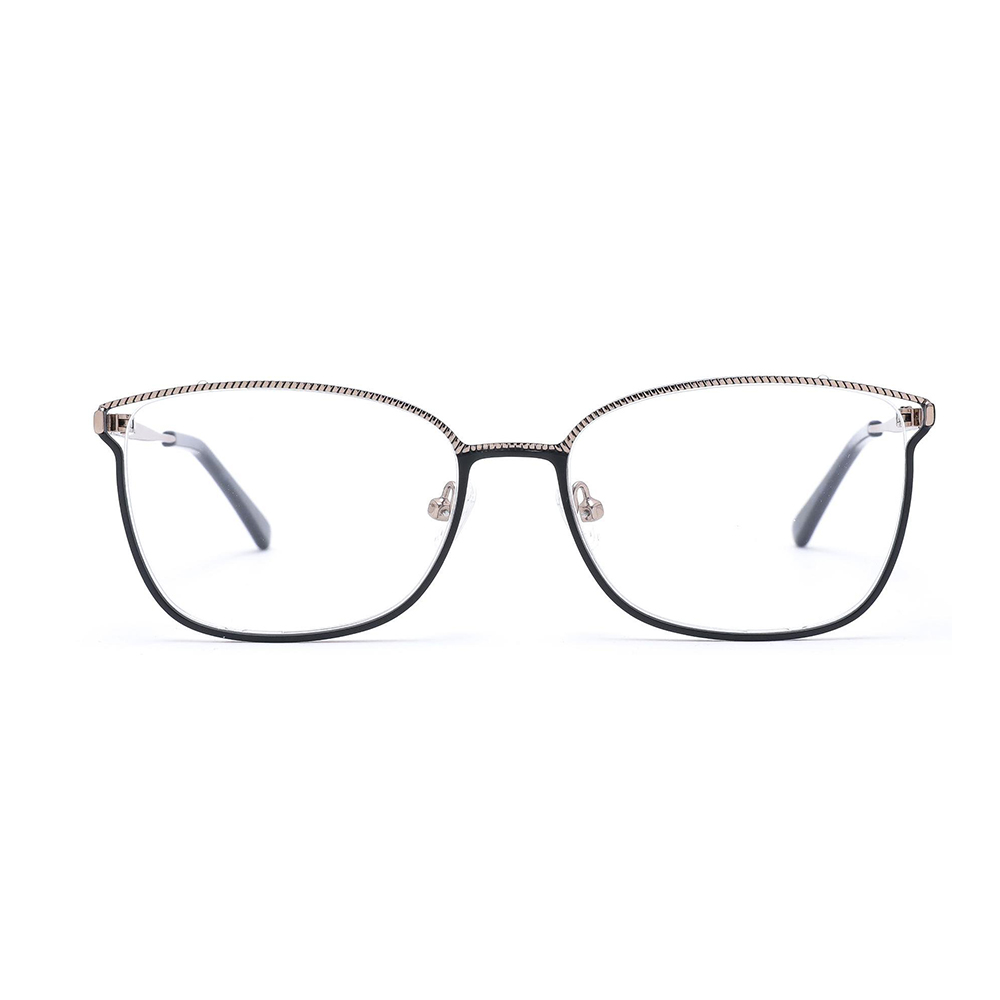 084 Oval Zipper Pattern Optical Frames Glasses Full Rim Eyeglasses Frames