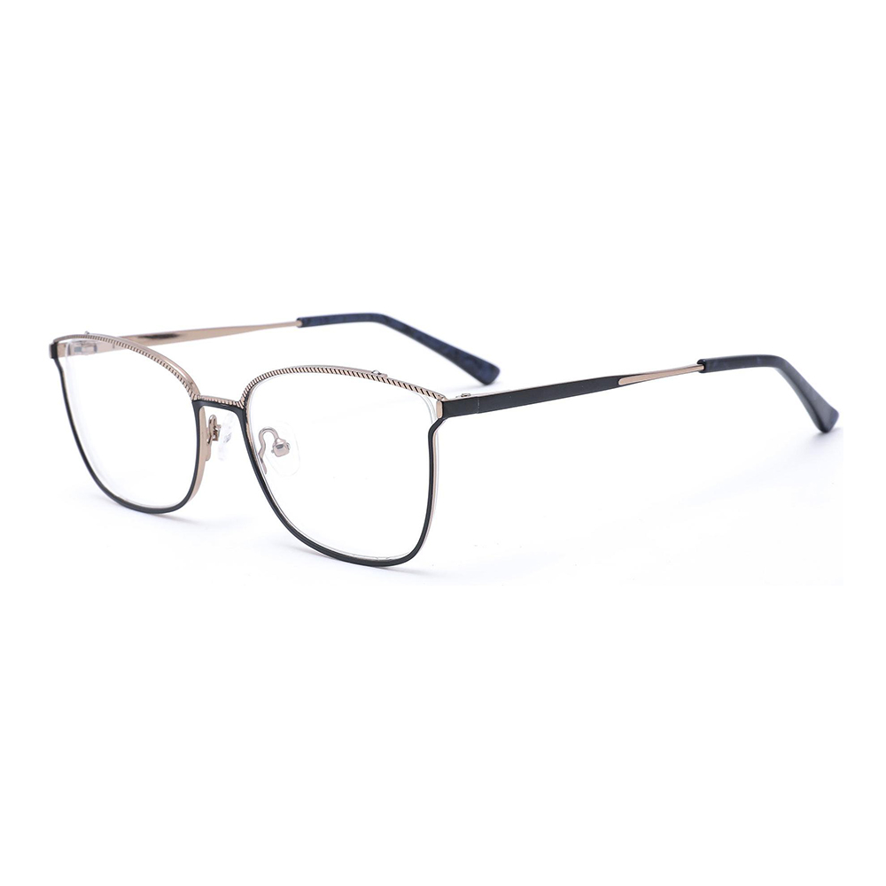 084 Oval Zipper Pattern Optical Frames Glasses Full Rim Eyeglasses Frames