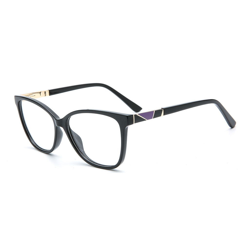 Women TR Optical Frames Metal Decoration Eyeglasses