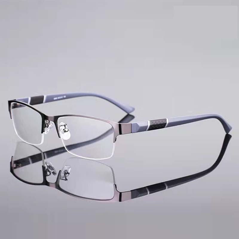 961 Half Metal Flexible Temple Leg Optical Eyeglasses For Men And Women Eyewear 2021